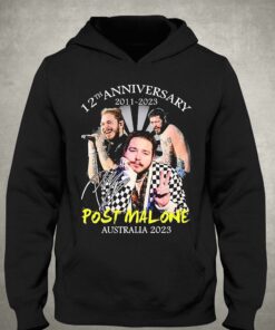 12th Anniversary 2011 2023 Post Malone Australia 2023 Signature Shirt 3