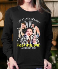 12th Anniversary 2011 2023 Post Malone Australia 2023 Signature Shirt 4
