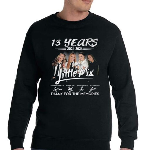 13 Years 2021 – 2024 Little Mix Thank You For The Memories T-shirt