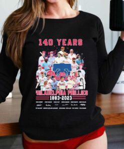 140 Years Of Philadelphia Phillies Baseball Team 1883-2023 Signatures Shirt