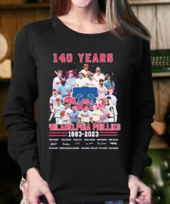 140 Years Of Philadelphia Phillies Baseball Team 1883 2023 Signatures Shirt 4