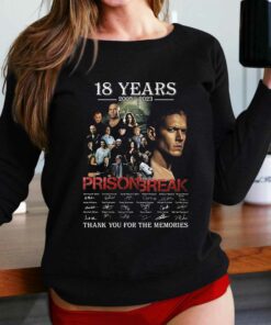 18 Years 2005 – 2023 Prison Break Thank You For The Memories T-shirt
