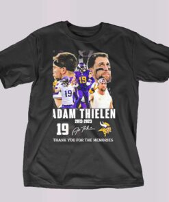 19 Adam Thielen 2013 – 2023 Thank You For The Memories Signature Shirt 19 Adam Thielen 2013 – 2023 Thank You For The Memories Signature Shirt