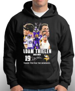 19 Adam Thielen 2013 2023 Thank You For The Memories Signature Shirt 3