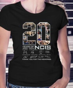 20 Years Of 2003 – 2023 Ncis Signature Thank You For The Memories T-shirt 20 Years Of 2003 – 2023 Ncis Signature Thank You For The Memories T-shirt