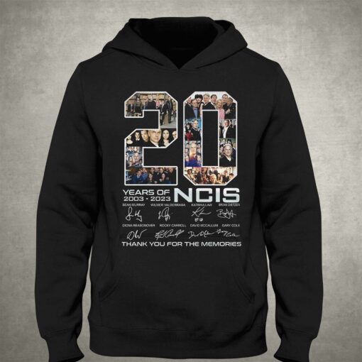 20 Years Of 2003 – 2023 Ncis Signature Thank You For The Memories T-shirt