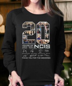 20 Years Of 2003 2023 Ncis Signature Thank You For The Memories T shirt 4