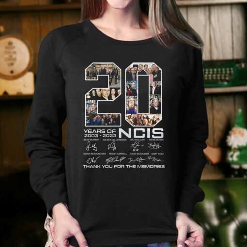 20 Years Of 2003 – 2023 Ncis Signature Thank You For The Memories T-shirt