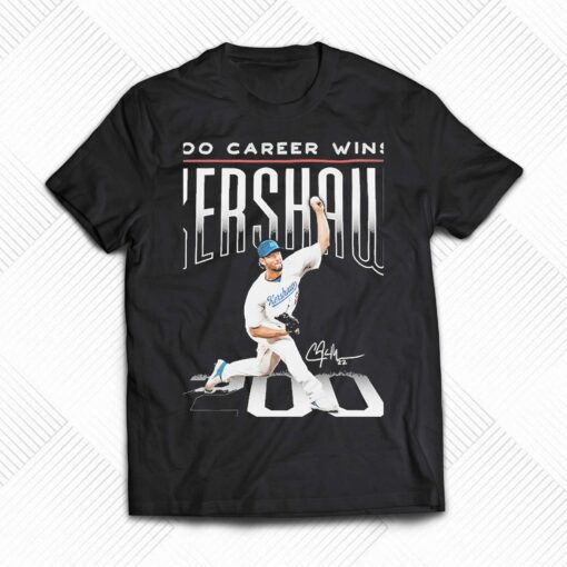 200 Career Wins Clayton Kershaw Los Angeles Dodgers Signature Shirt