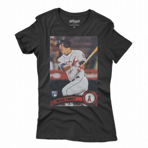 2011 Topps Baseball Mike Trout Angels Shirt