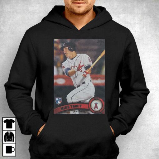 2011 Topps Baseball Mike Trout Angels Shirt