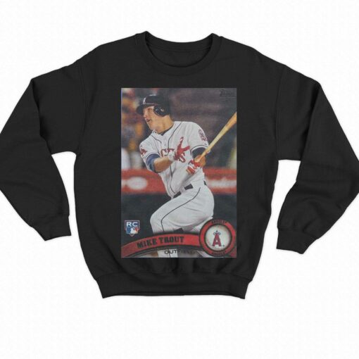 2011 Topps Baseball Mike Trout Angels Shirt