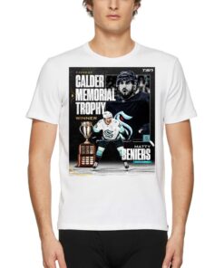 2022-2023 Calder Memorial Trophy Winner Matty Beniers Seattle Kraken Poster Shirt