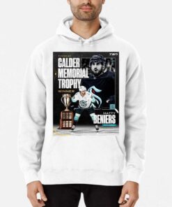 2022 2023 Calder Memorial Trophy Winner Matty Beniers Seattle Kraken Poster Shirt 3