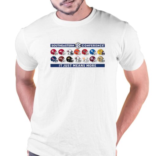 2023-24 Sec Football Helmet Logo T-shirt