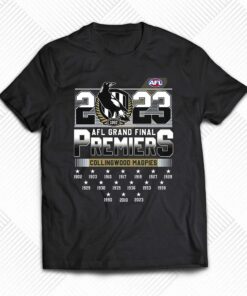 2023 Afl Grand Final Premiers Collingwood Magpies T-shirt