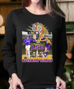 2023 Champions Dylan Crews And Angel Reese Lsu Tigers Signatures Shirt 4