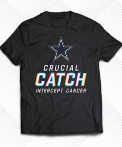 2023 Dallas Cowboys Crucial Catch Intercept Cancer T shirt 1