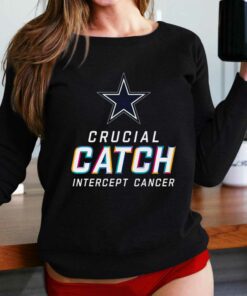 2023 Dallas Cowboys Crucial Catch Intercept Cancer T shirt 2