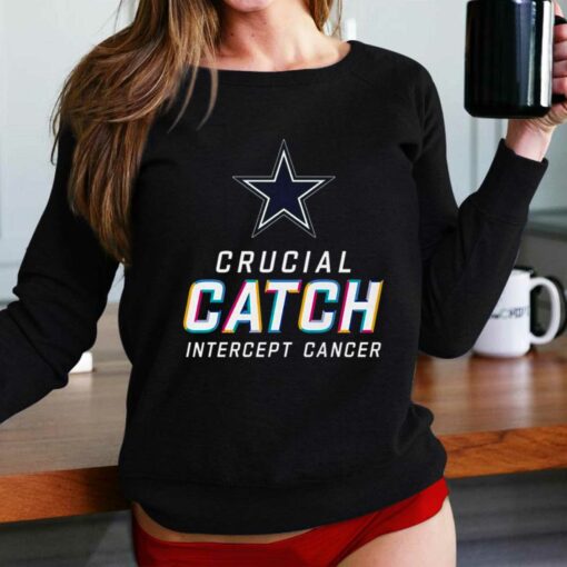 2023 Dallas Cowboys Crucial Catch Intercept Cancer T-shirt