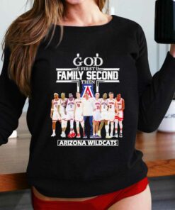 2023 God Family Second First Then Arizona Mens Basketball Team Shirt 2
