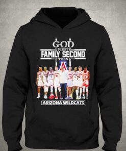 2023 God Family Second First Then Arizona Mens Basketball Team Shirt 3