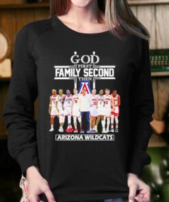 2023 God Family Second First Then Arizona Mens Basketball Team Shirt 4