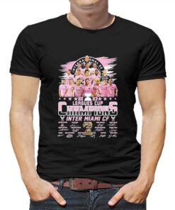 2023 Leagues Cup Champion Inter Miami Cf Messi Players Signatures Shirt