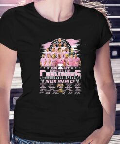 2023 Leagues Cup Champion Inter Miami Cf Messi Players Signatures Shirt