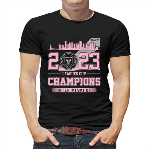 2023 Leagues Cup Champions Inter Miami Cf Skyline Shirt