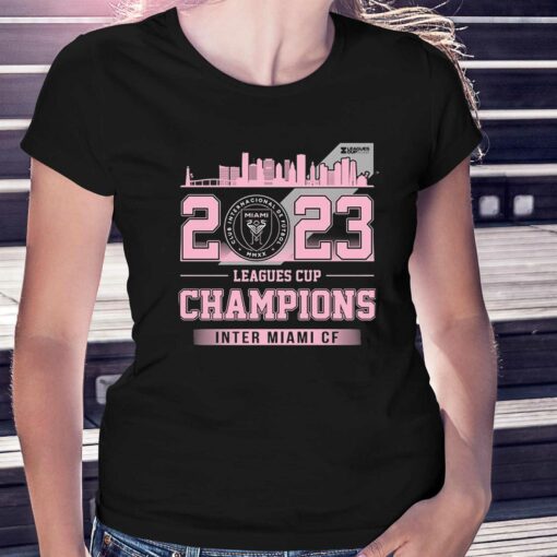 2023 Leagues Cup Champions Inter Miami Cf Skyline Shirt