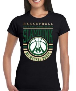 2023 Nba Championship Slamdunk Milwaukee Bucks Basketball Logo T-shirt 1 2023 Nba Championship Slamdunk Milwaukee Bucks Basketball Logo T shirt 2