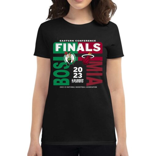 2023 Nba Western Conference Finals Match Up Boston Celtics Vs Miami Heat Shirt