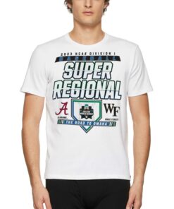 2023 Ncaa Di Baseball Super Regional Alabama Crimson Tide Vs Wake Forest Demon Deacons The Road To Omaha Shirt