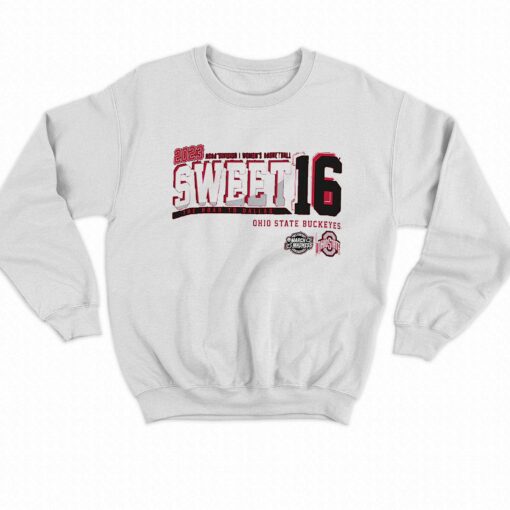 2023 Ncaa Di Womens Basketball Sweet 16 Ohio State Buckeyes The Road To Dallas Shirt