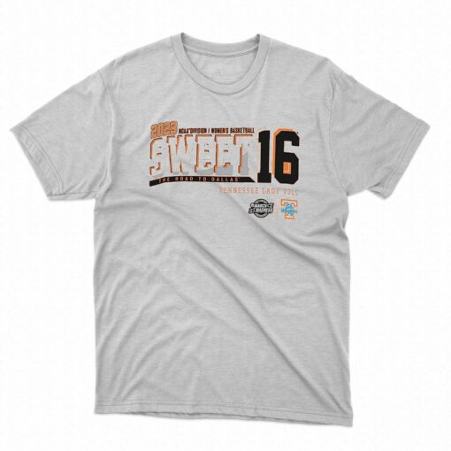 2023 Ncaa Di Womens Basketball Sweet 16 Tennessee Lady Vols The Road To Dallas Shirt