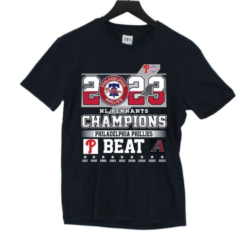 2023 Nl Pennants Champions Philadelphia Phillies Beat Arizona Diamondbacks T-shirt