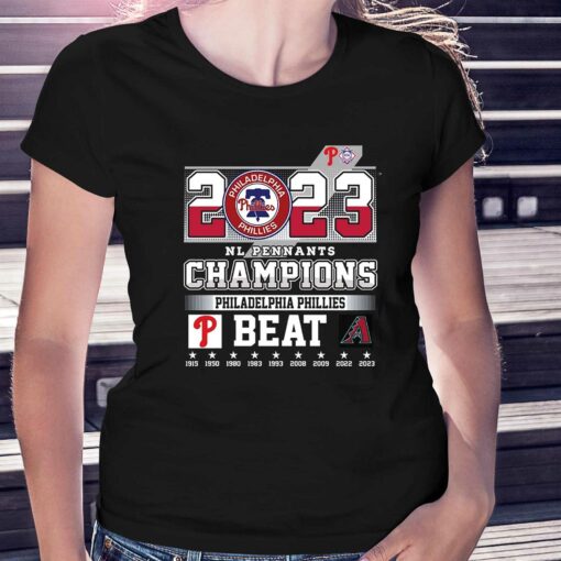 2023 Nl Pennants Champions Philadelphia Phillies Beat Arizona Diamondbacks T-shirt