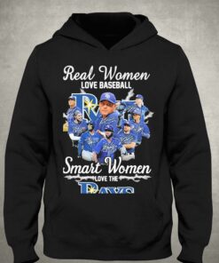 2023 Real Women Love Baseball Smart Women Love The Tb Rays Signatures Shirt 3