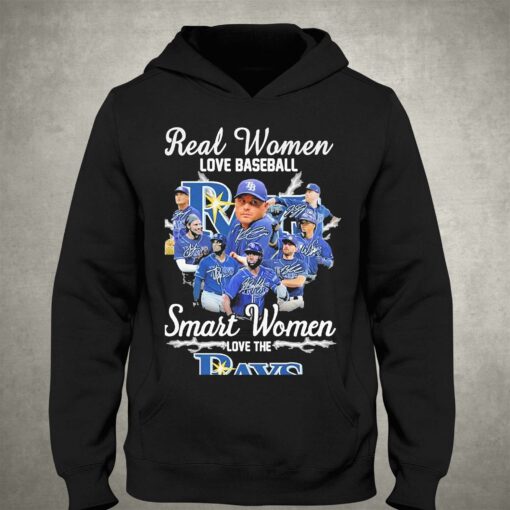 2023 Real Women Love Baseball Smart Women Love The Tb Rays Signatures Shirt