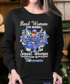 2023 Real Women Love Baseball Smart Women Love The Tb Rays Signatures Shirt 4
