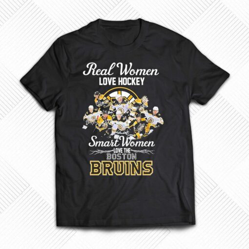 2023 Real Women Love Hockey Smart Women Love The Boston Bruins Signatures Shirt