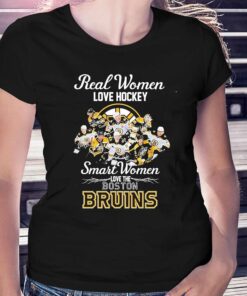 2023 Real Women Love Hockey Smart Women Love The Boston Bruins Signatures Shirt