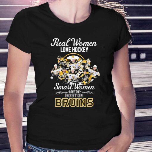 2023 Real Women Love Hockey Smart Women Love The Boston Bruins Signatures Shirt