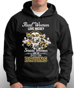 2023 Real Women Love Hockey Smart Women Love The Boston Bruins Signatures Shirt 3