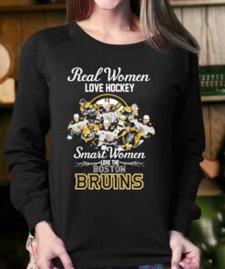 2023 Real Women Love Hockey Smart Women Love The Boston Bruins Signatures Shirt 4
