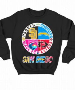 2023 San Diego Sports Teams Shirt Padres Chargers Aztecs And Wave Fc 4