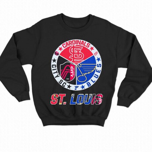 2023 St Louis Sports Teams Shirt Cardinals Blues And City Fc