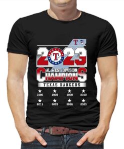 2023 Texas Rangers Al West Division Champions Unisex T-shirt