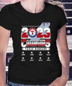 2023 Texas Rangers Al West Division Champions Unisex T-shirt